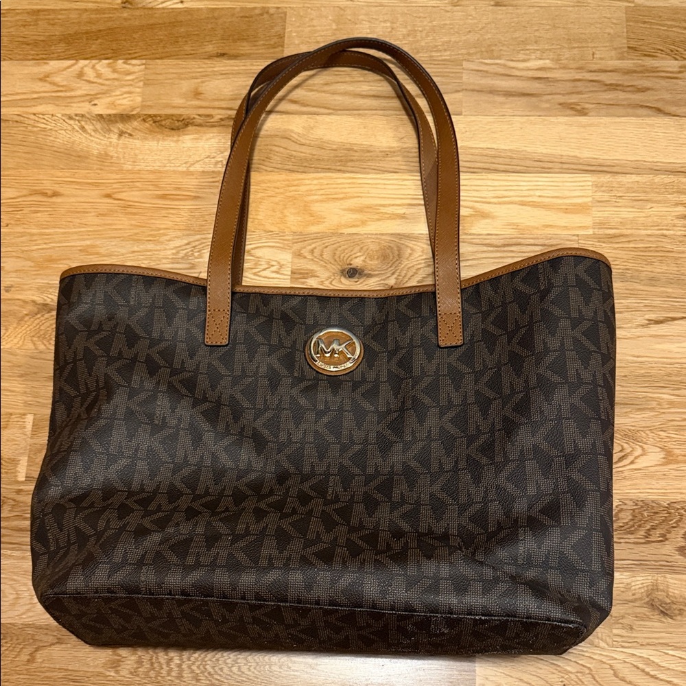 Michael Kors Dark Brown Logo Tote